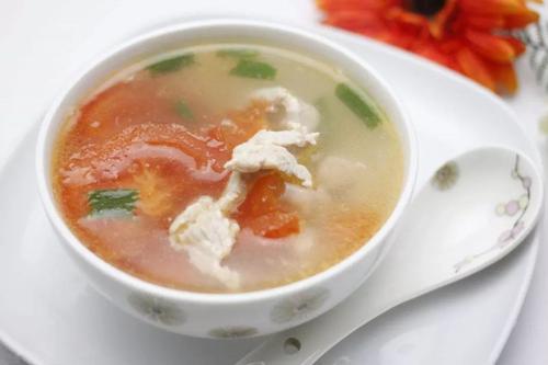 番茄肉片汤