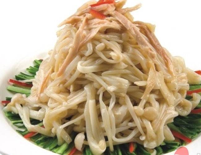 金针菇鸡丝